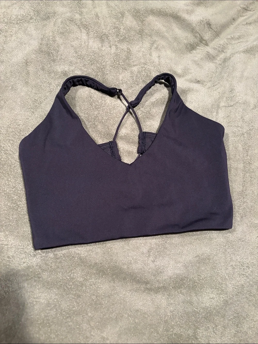 savage x fenty Seamless black Bralette with Crisscross Back